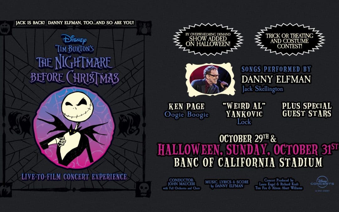 Nightmare Before Christmas second show added On Halloween