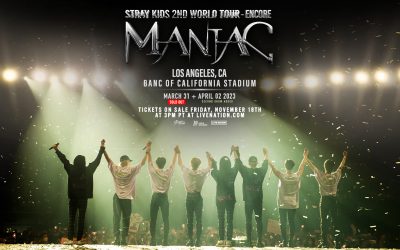 DUE TO INCREDIBLE DEMAND, K-POP STARS STRAY KIDS ADD SECOND STADIUM PERFORMANCE IN LA ON 2ND WORLD TOUR “MANIAC”