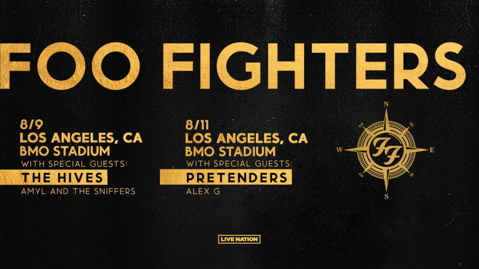 FOO FIGHTERS EVERYTHING OR NOTHING AT ALL TOUR U.S. STADIUM DATES 2024