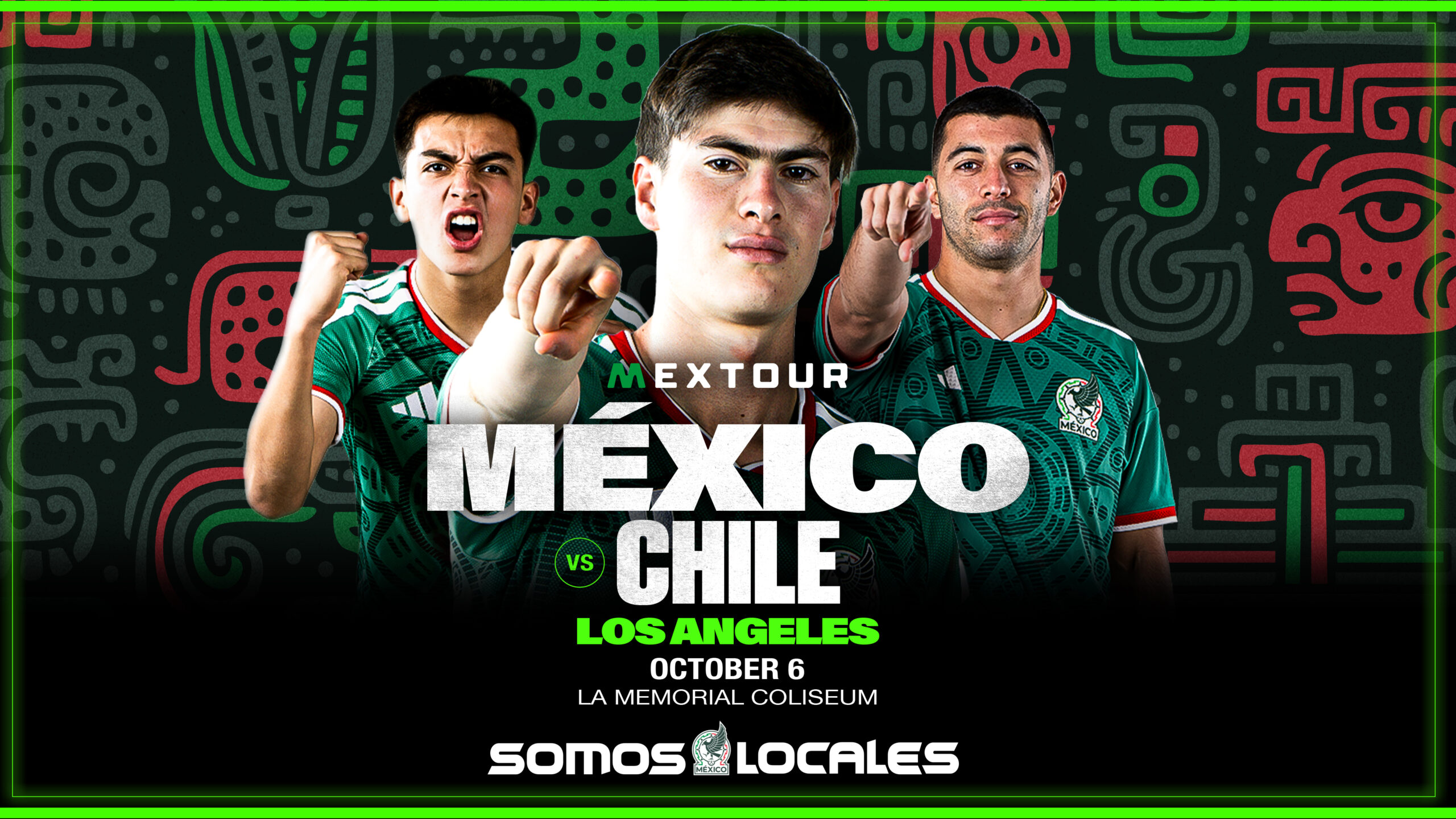 Mexico vs Chile at LA Coliseum - BMO Stadium