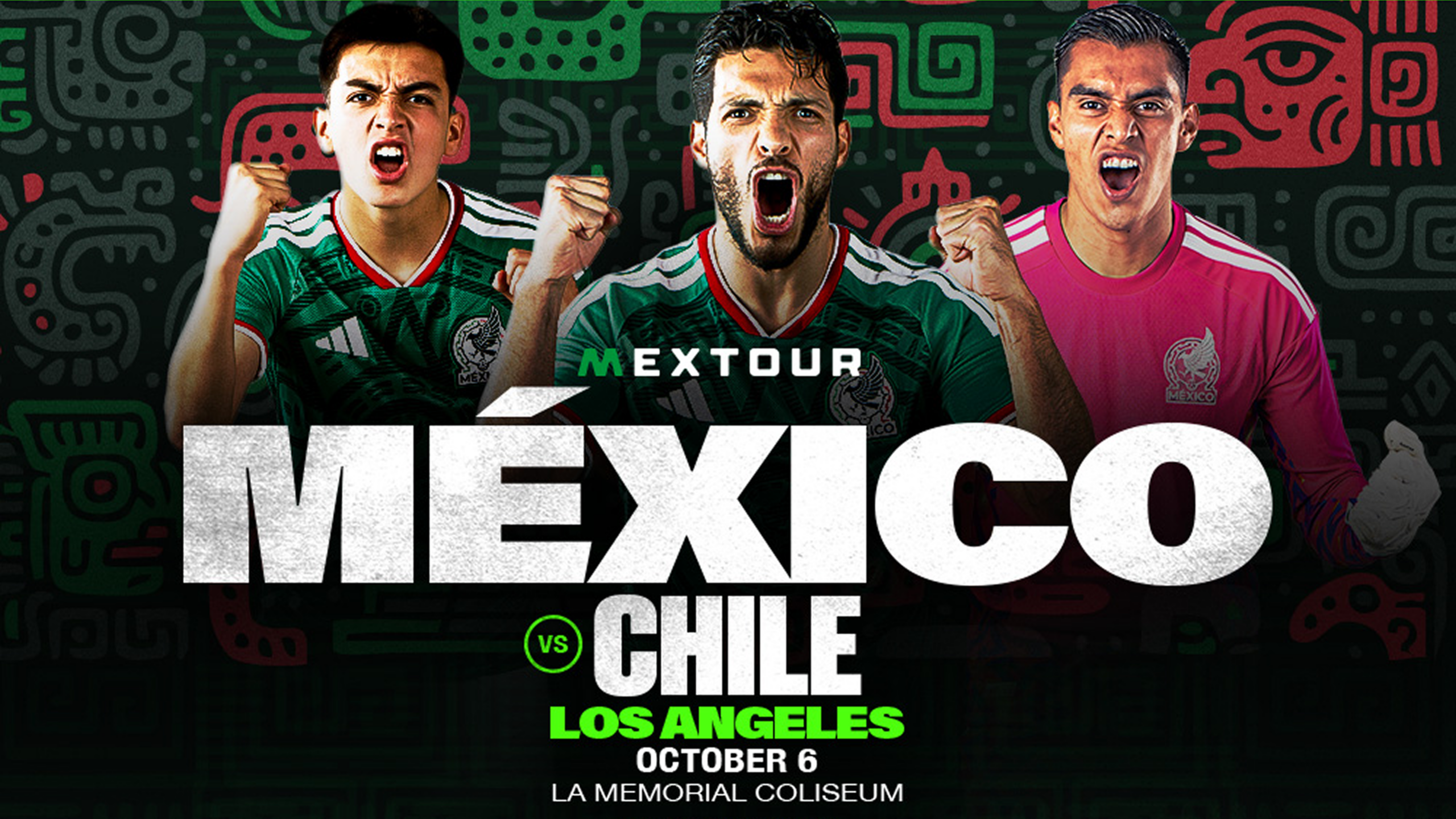 Mexico vs Chile at LA Coliseum - BMO Stadium